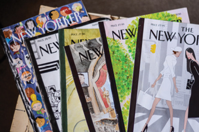 Good Read: “I read the New Yorker cover to cover. The article topics are so interesting and always throw me down a rabbit hole.”