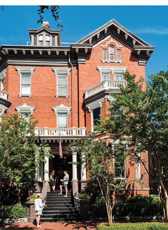 The romantic Kehoe House, a circa-1890s residence-turned-inn on Columbia Square