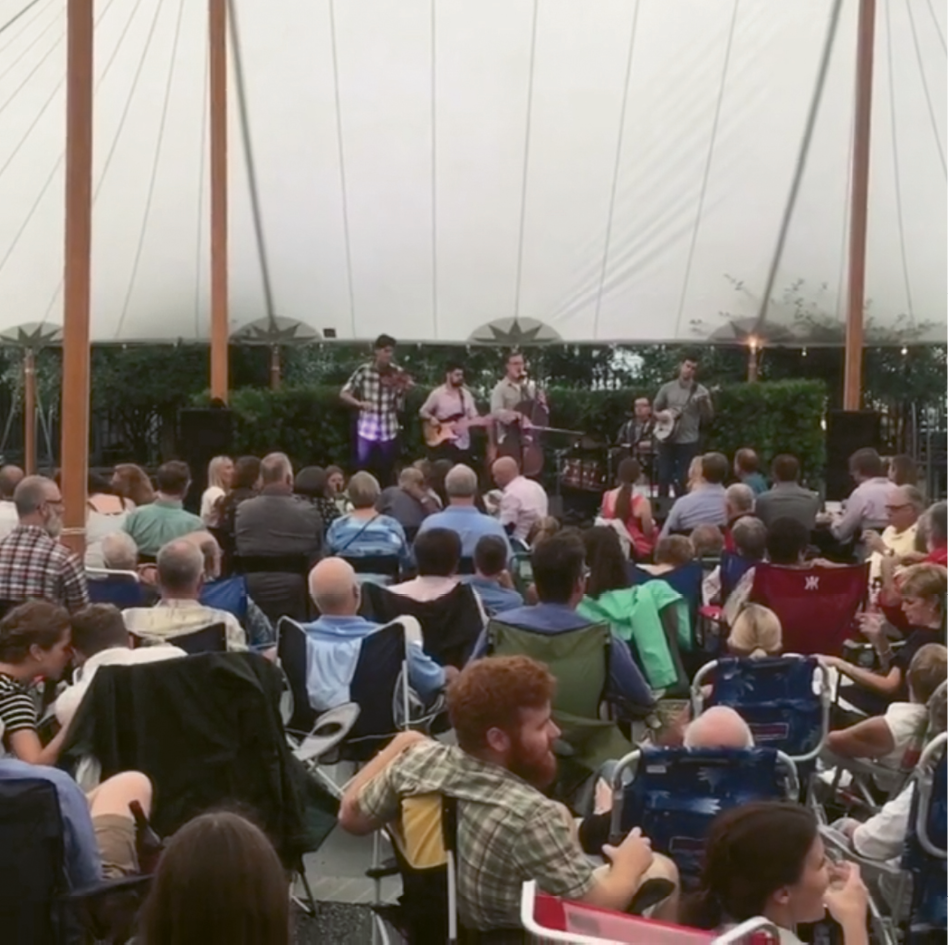 A concert in the Gibbes’ Lenhardt garden