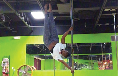 Defying Gravity: “I used to teach pole dancing. I’m looking forward to getting back into that when I have a little more life balance.”