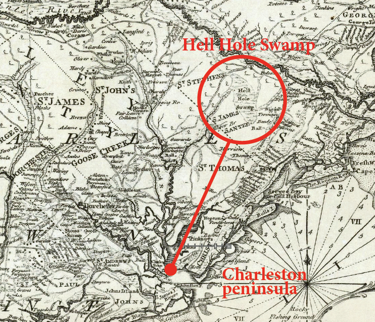 With its thick forests and unimproved roads, Hell Hole Swamp made an ideal location for illicit liquor production.