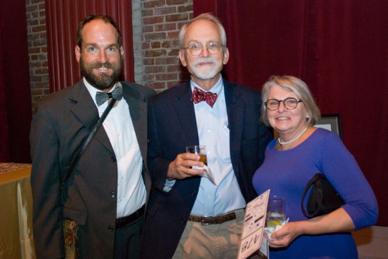 Birds of Prey Director of Education Stephen Schabel with Stephen and Nancy Schabel