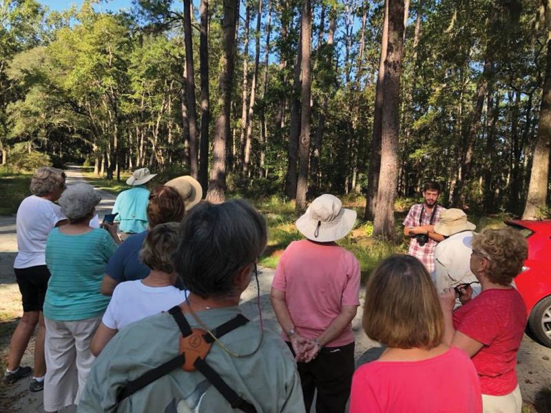 EIOLT land protection specialist Tom Austin leads a nature walk.