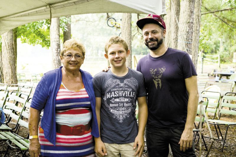 Marina Cantlon, Preston Bean, and event organizer  Simon Cantlon