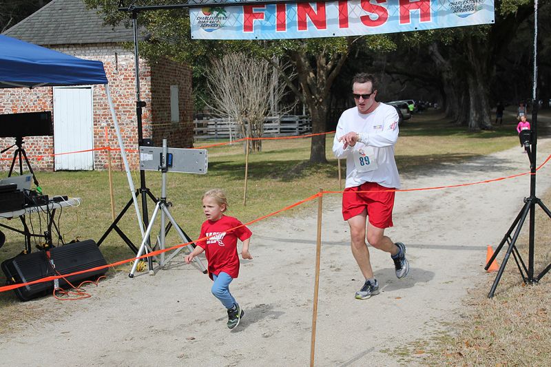 Runners celebrated as they completed the 5K