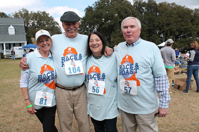 Christina Jones, Sam Lynah, with Jenny and Jack Gelston