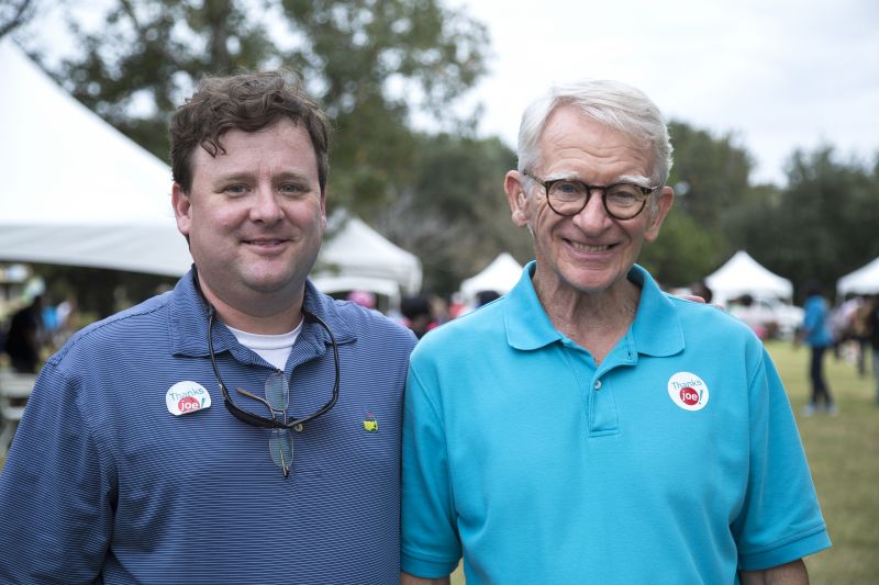 The Mayor and his son Joe stood for pictures and interacted with guests.