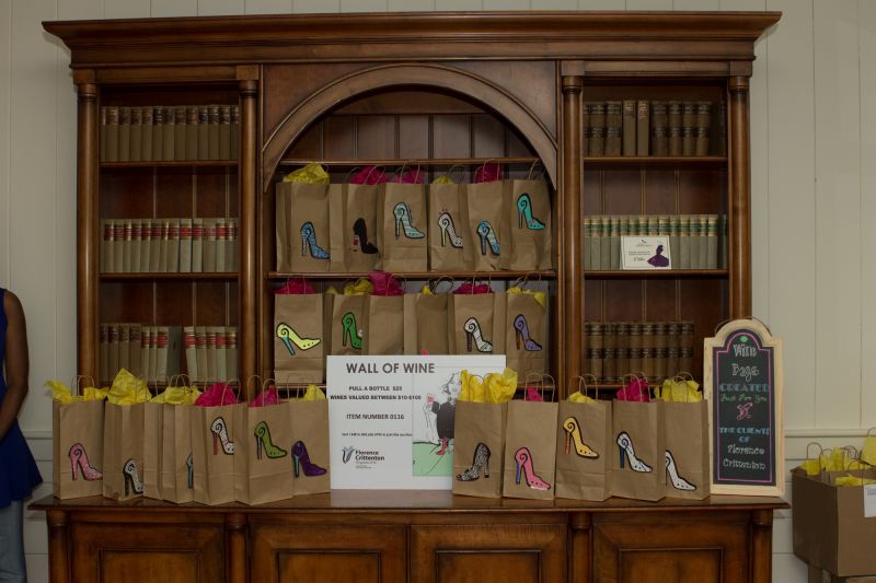 The live auction included the Wall of Wine, a multitude of mystery bottles from $10-$100, which guests could bid on.