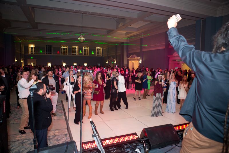 The party got started as guests danced to music from the Dubplates.