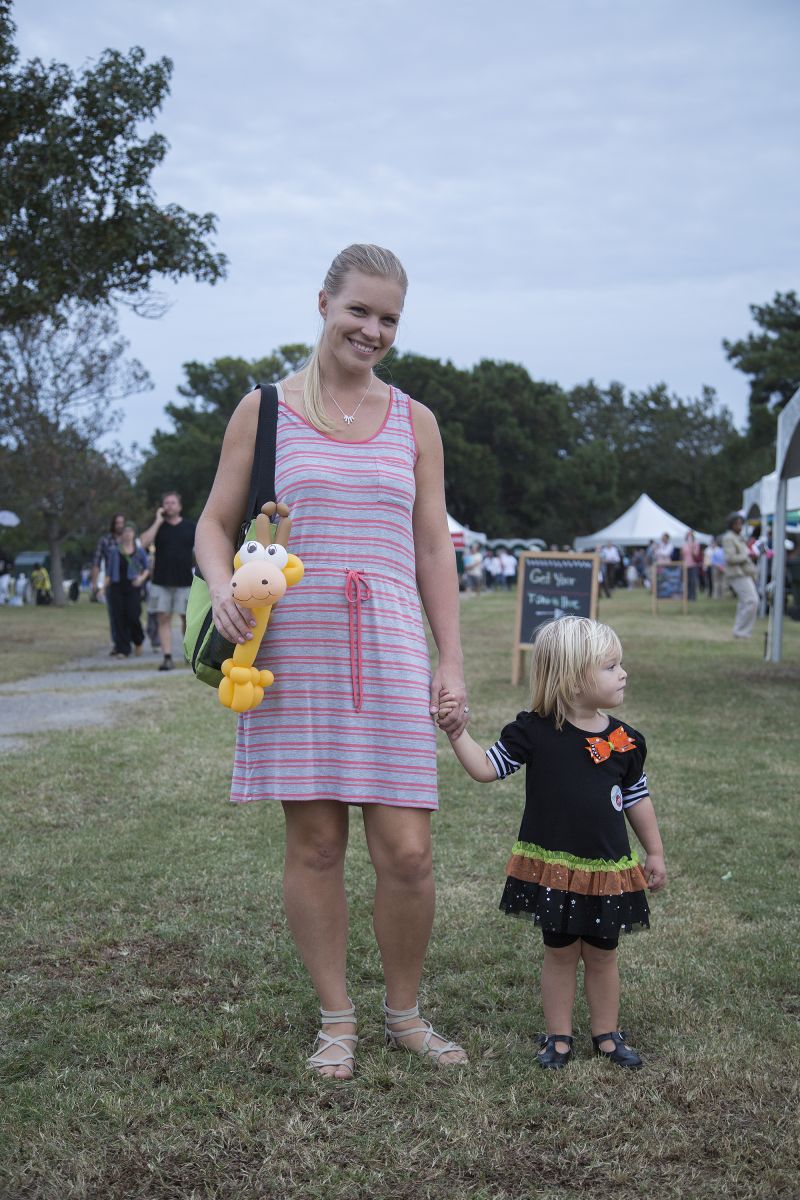 Rachel Parker and her daughter Elsie enjoyed the event.