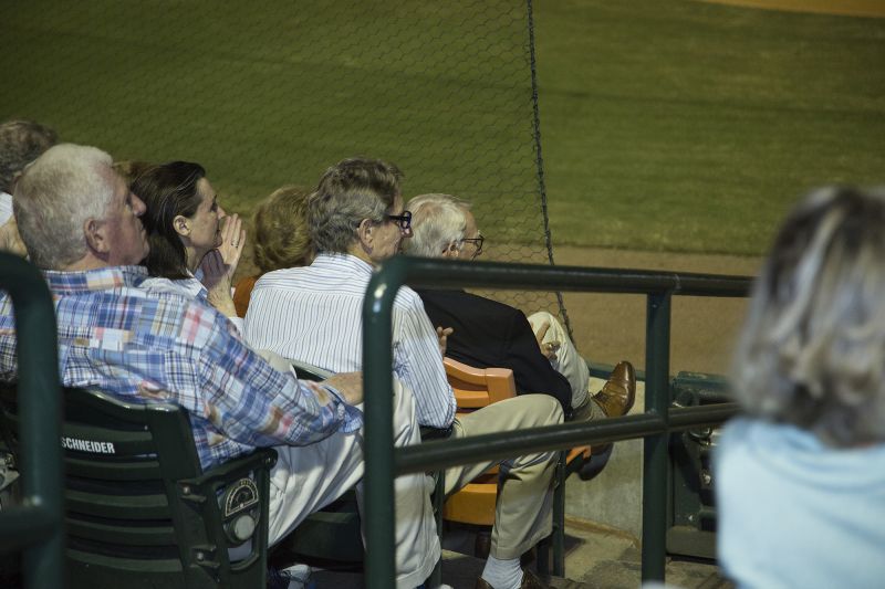 The Mayor had a front row seat to the show at his stadium.