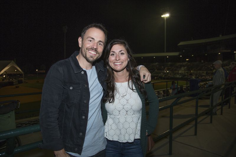 Craig Meyer and Lara Camozzo enjoyed the performance at the ball park.