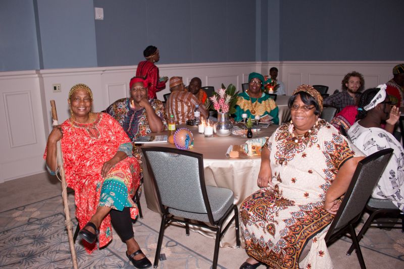 The Plantation Singers enjoy the gala after a great performance.