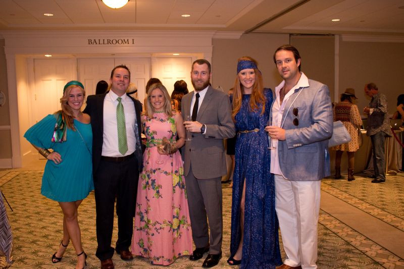 Charleston Magazine Club director Angharad Chester-Jones with Stephen Williams, Susie Armstrong-Tracey, Greg Tracey, Meredith Siemans, and Jonathan Tibbs