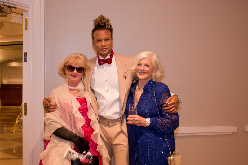 The always dapper Chelsie Ravenell with two lovely ladies