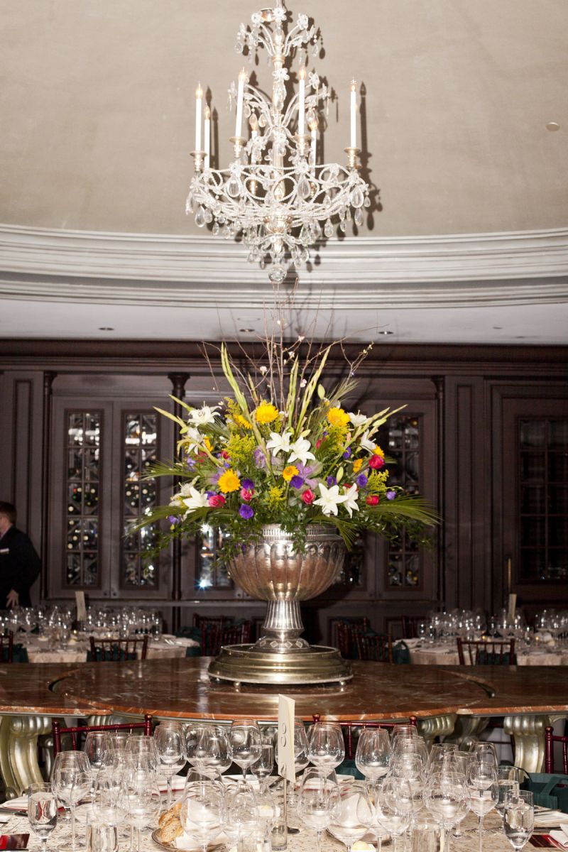 The Ocean Room provided an elegant setting for the dinner.