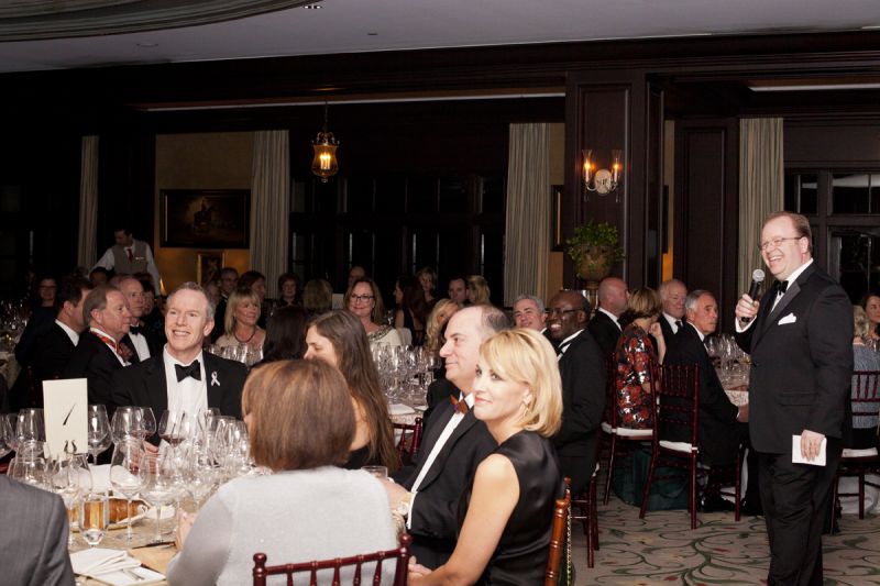 The Sanctuary general manager Bill Lacey introduced the chefs and the beneficiary for the evening.