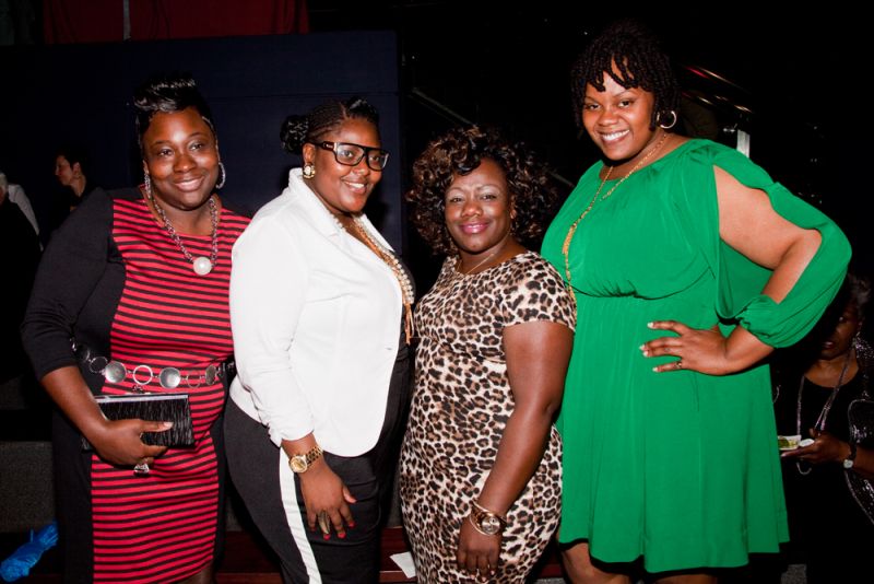 Krystle Young, Cierra Jenkins, Latasha Brown, and Casey Robinson took a break from dancing to pose for a picture.