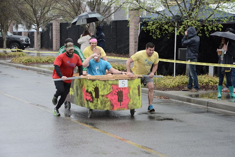 King of POPS raced to the finish, leaving Jason&#039;s Jump Castle well behind.