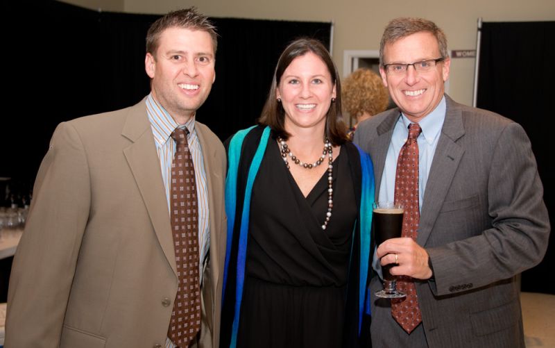 Thad and Meredith Schuler with Ed Rose