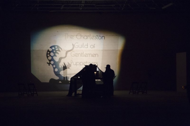 The Charleston Guild of Gentleman Puppeteers performed throughout the event. Photograph by Anna Ward