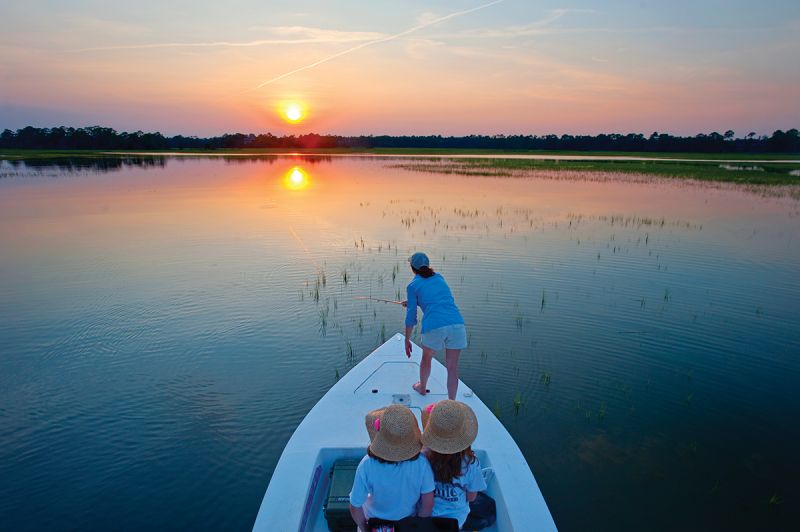 Tailing flats are hard-bottomed grass flats that flood when high tides exceed six feet.