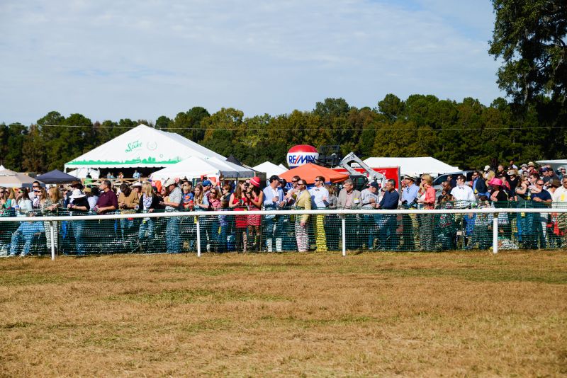 Spectators look on as the race begins.