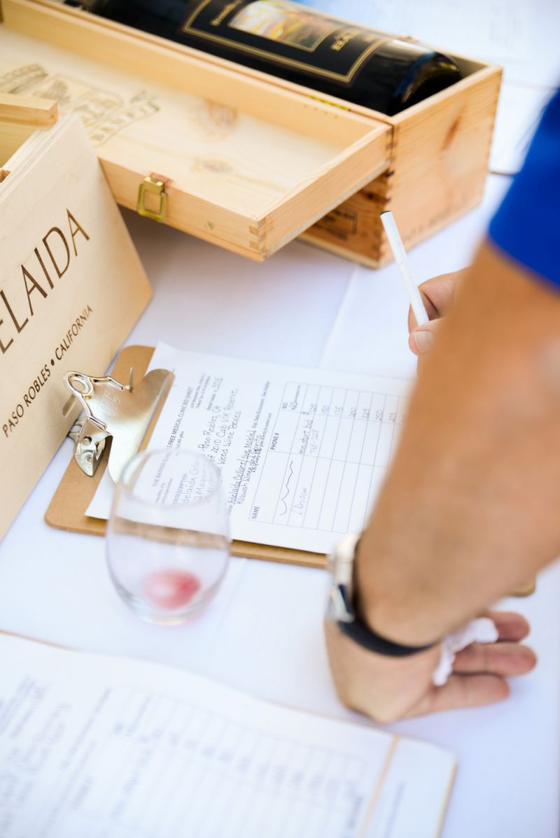 A guest considers his next bid