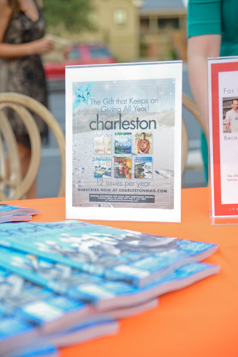 Media sponsor Charleston Magazine was on hand