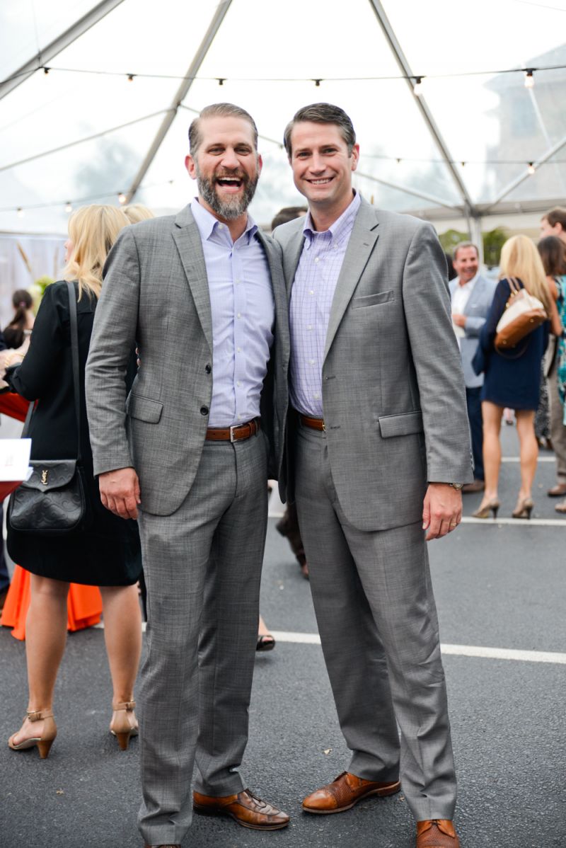 Brooks Derrick and Heath Johnson had a good laugh about showing up in the same outfit!