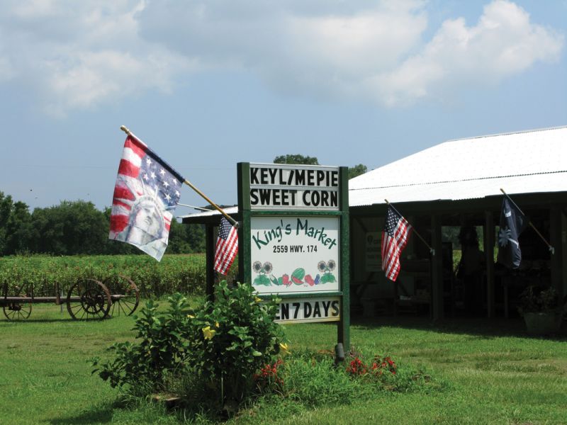 A conservation easement at King’s Farm Market provides a large swath of contiguous open space along Milton Creek.