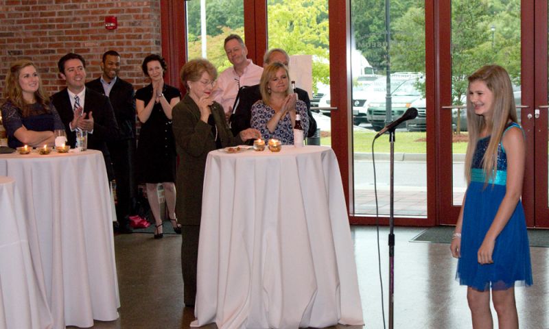 Audience members celebrated Kindred Moore&#039;s performance.