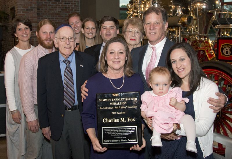 The entire Fox family posed with Charles.