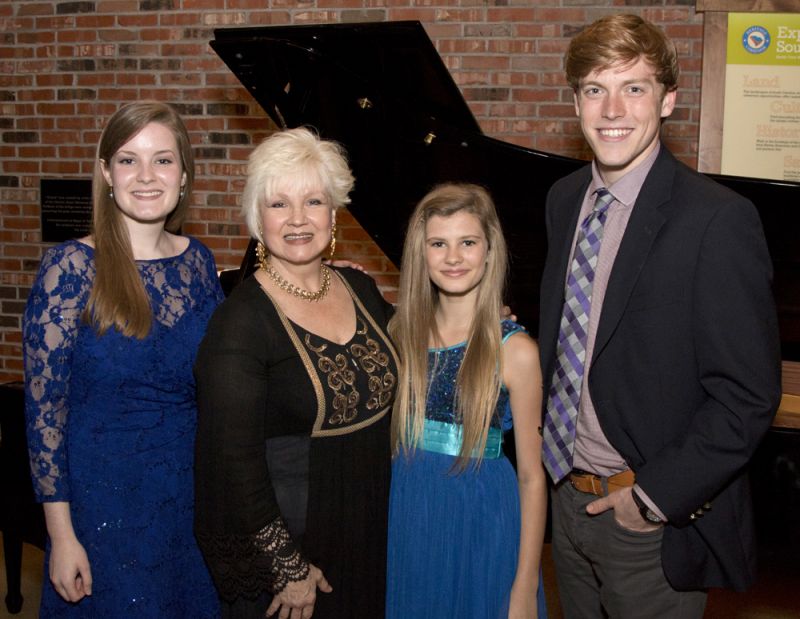 &quot;Summer in NYC&quot; performers Kristen Holley, Kindred Moore, and Matthew Groves with Mary Gould, founder and producer of South of Broadway Theatre Company