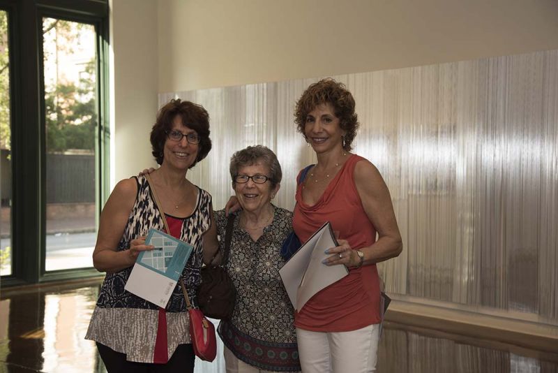 Tybe, Sarah, and Sandra Brett enjoyed the reception as a family.