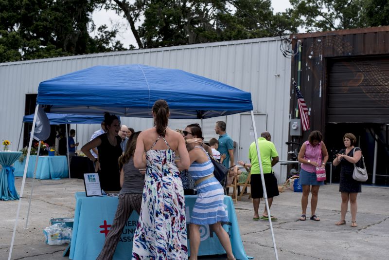 Guests learned about the cause at the American Lung Association’s tent.