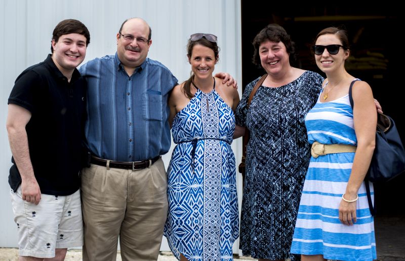 Ben Gilbert, Mitch Gilbert, Rebecca Balitsaris, Melanie Baker-Matthews, and Irene Gilbert