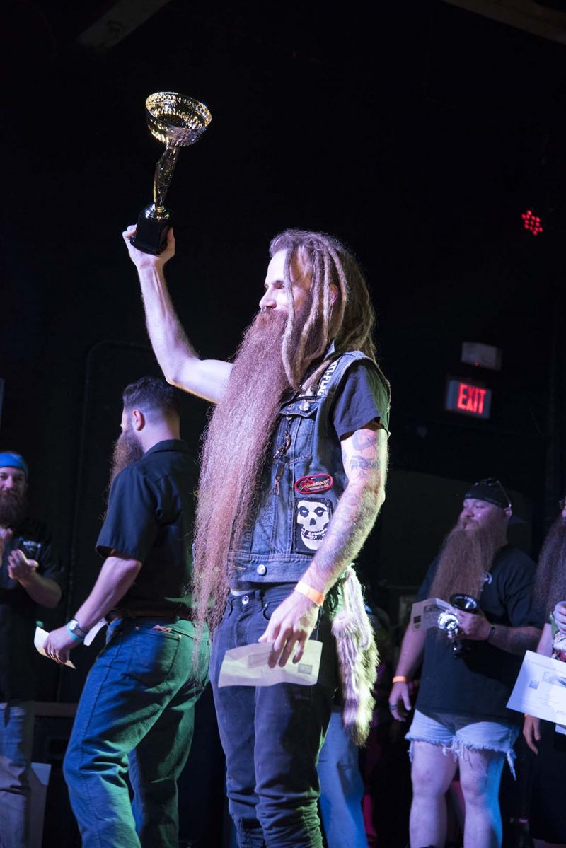 Jon Rice won first place for Full Beard Over 12 Inches.