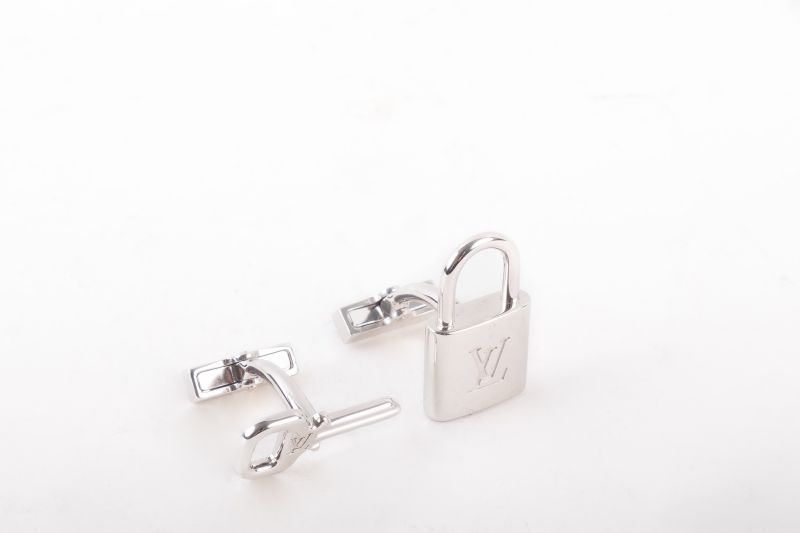 Louis Vuitton lock and key cufflinks, $498 at Gwynn’s of Mount Pleasant