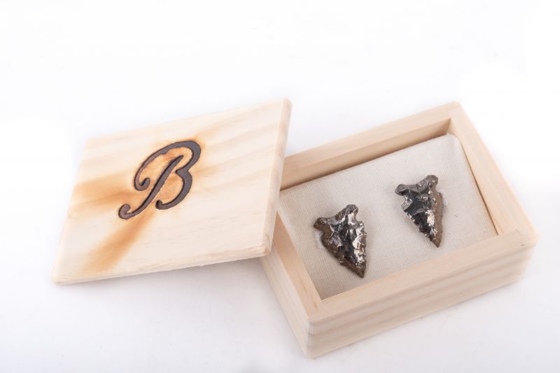 Brackish polished arrowhead cufflinks, $310 at Gwynn’s of Mount Pleasant