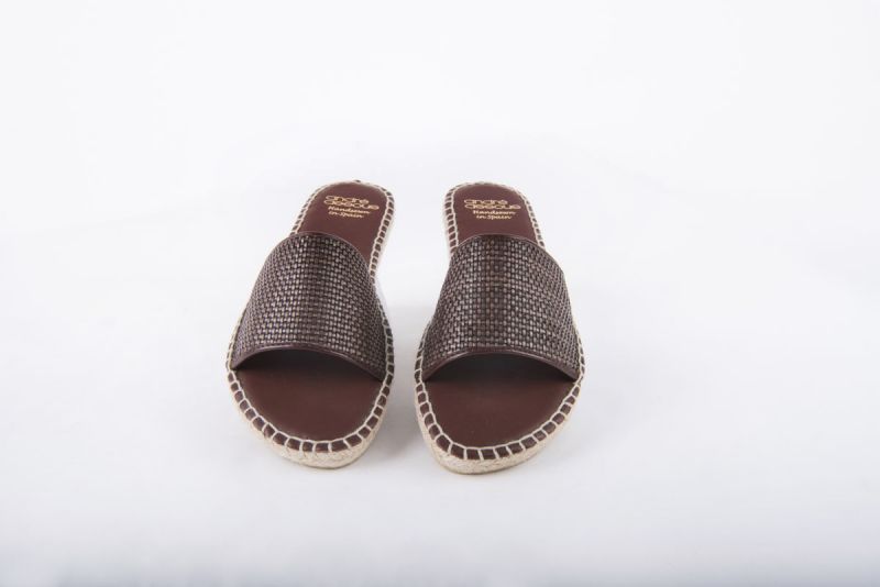 Andre Assous “Sindri Woven Pu” flat espadrille in “chocolate,” $129 at Gwynn’s of Mount Pleasant