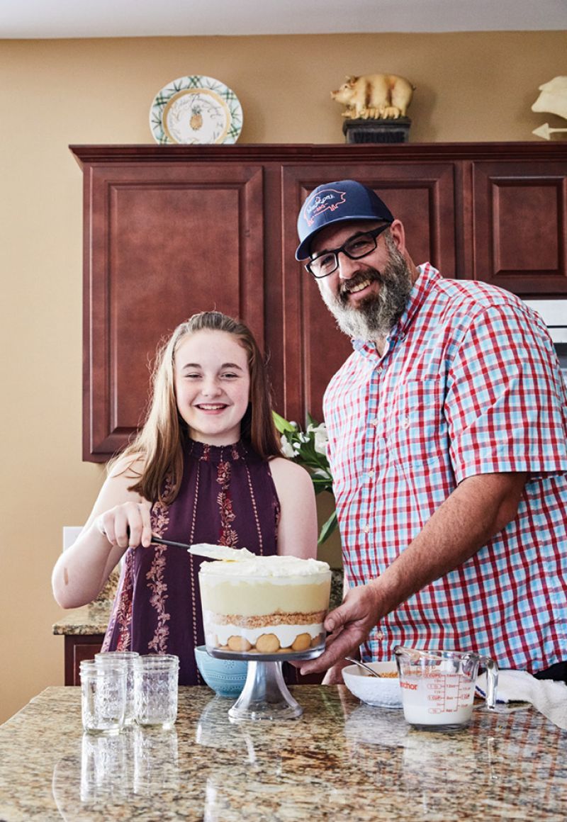 Back to Basics: When preparing the pudding, simmer the milk before adding the flour and sugar; otherwise, the thickening process takes three times as long, notes the chef.