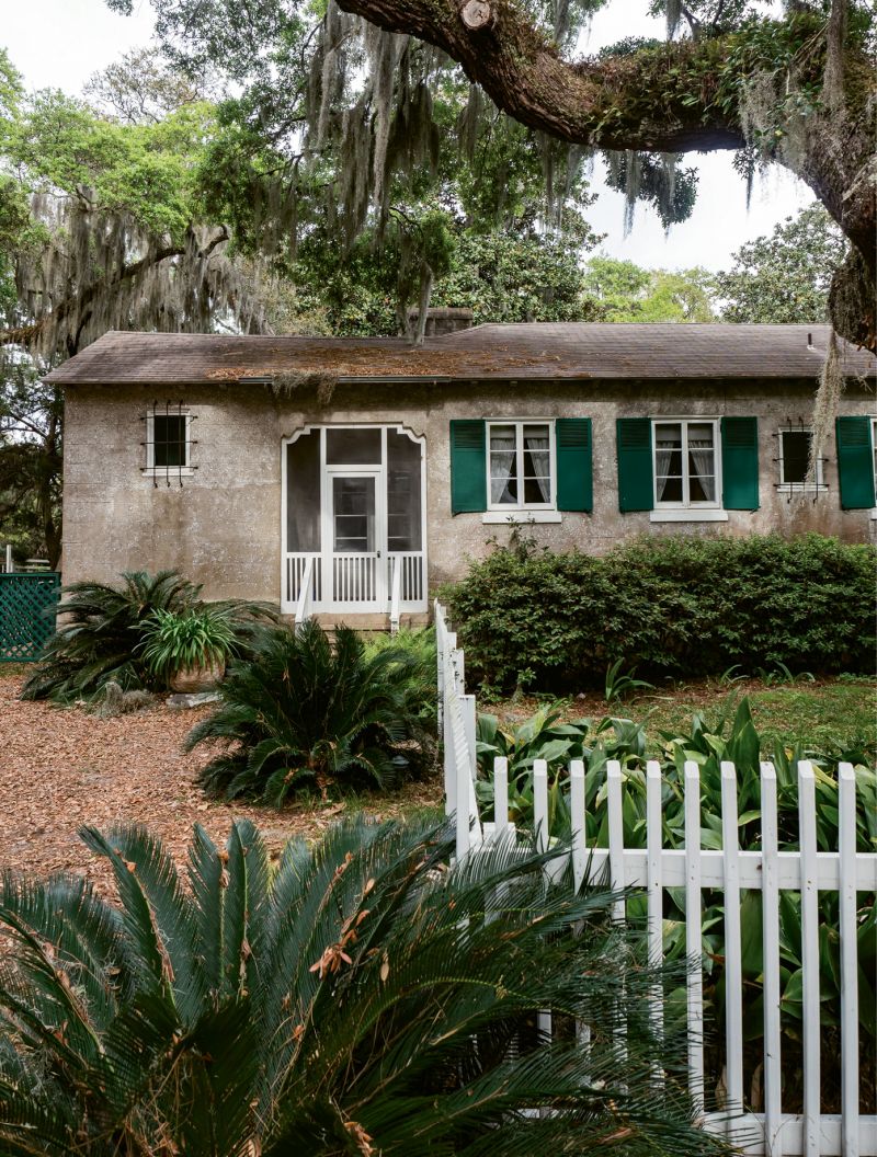 The three-bedroom Helen House and its handsome living room and sleeping quarters