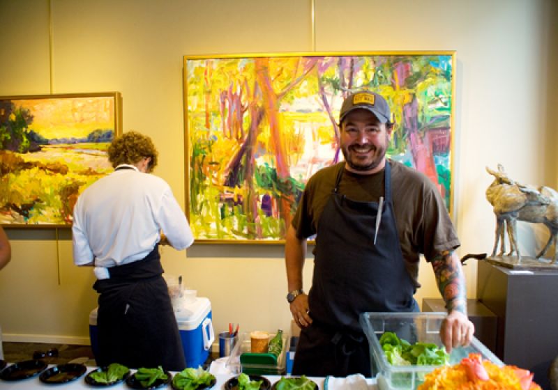 McCrady&#039;sSean Brock provided appetizers at Smith Killian Fine Art