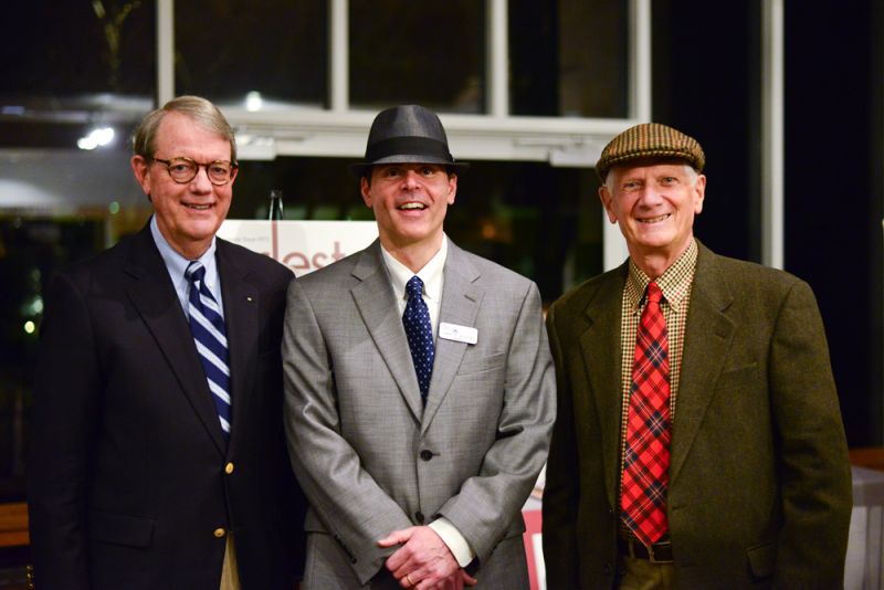 John Hassell, Carl Borick, director of the Charleston Museum, and Scott Wallinger