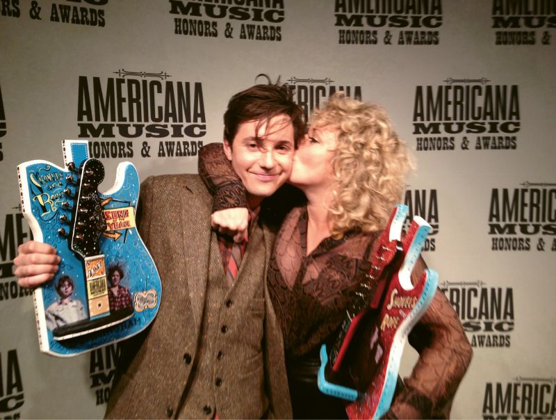 Winning big at the Americana Music Awards in 2013