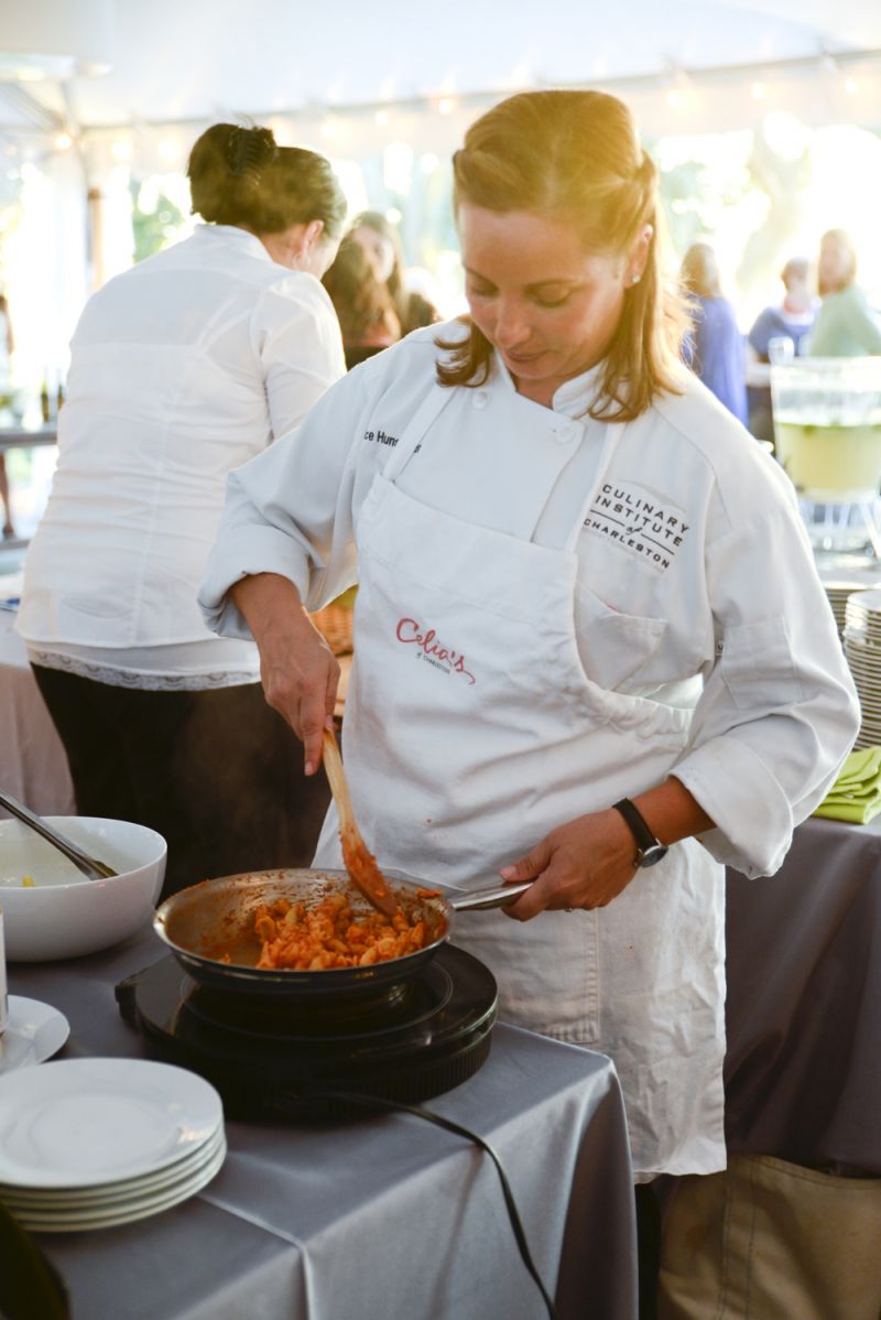 Candice Hunsucker from Celia&#039;s of Charleston prepared fresh pasta