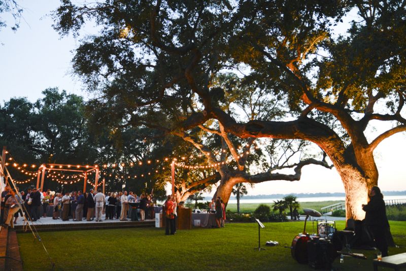 The incredible setting amidst the oaks on the banks of the Ashley River