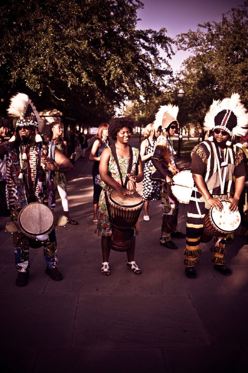 The Andade African Drum and Dance troupe wowed the crowd