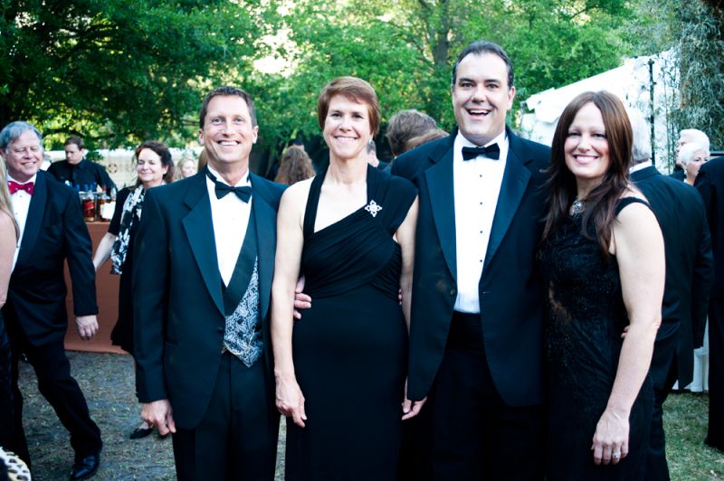 Aquarium divers David Corvette, Diane Lauritsen, and Jane and Dale Swinger